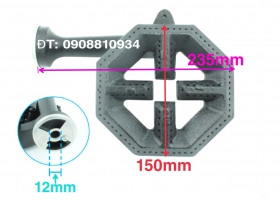 HỌNG BẾP ÂU TAY NGẮN HÌNH BÁT GIÁC